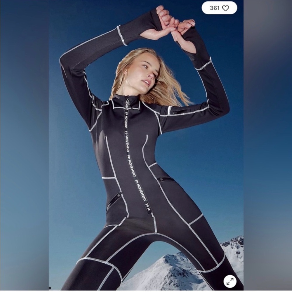 FP (Free People) Movement powder vixen ski base layer, catsuit, jumpsuit